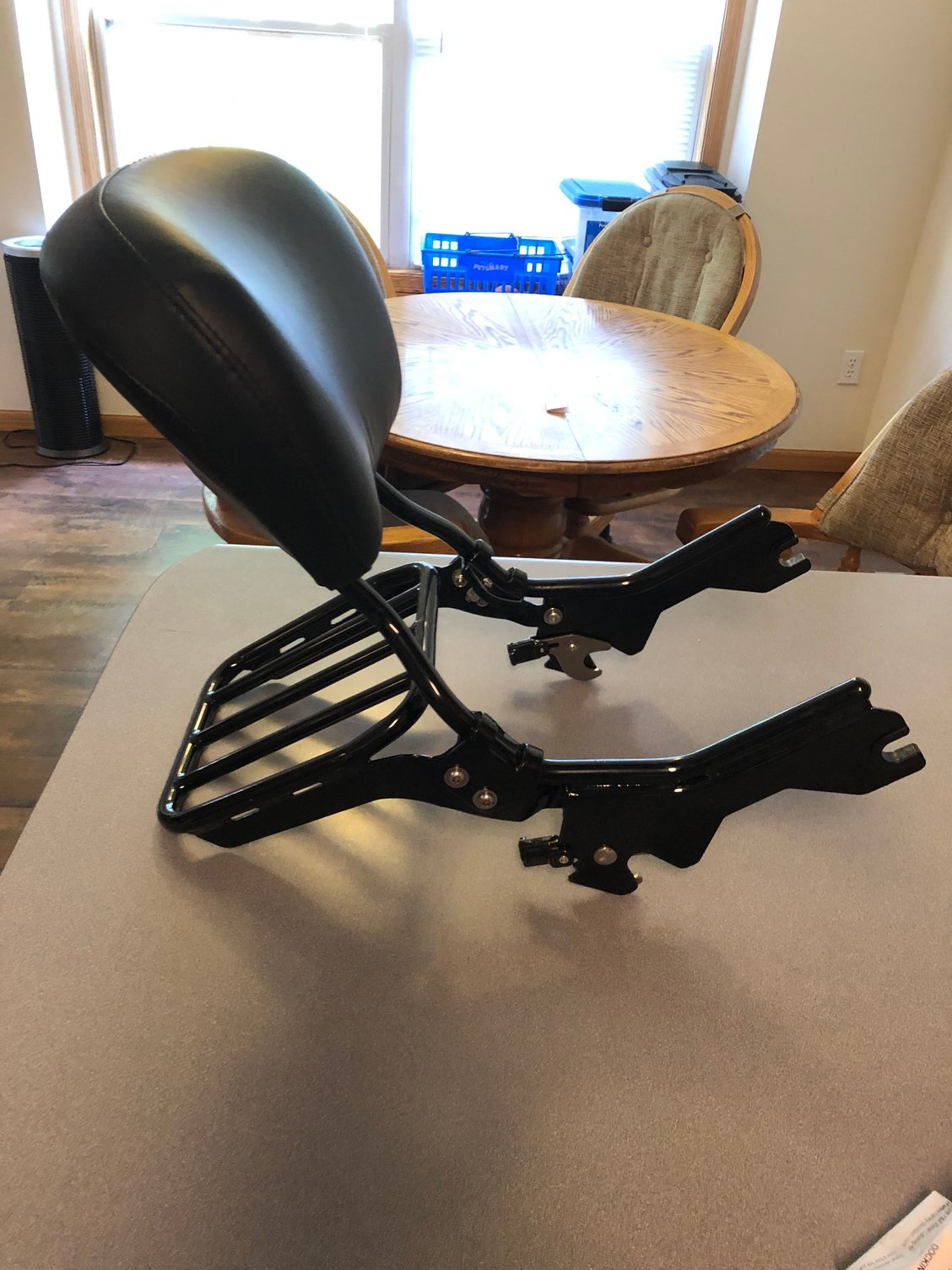 18+ heritage complete backrest and docking kit. Genuine Harley Harley