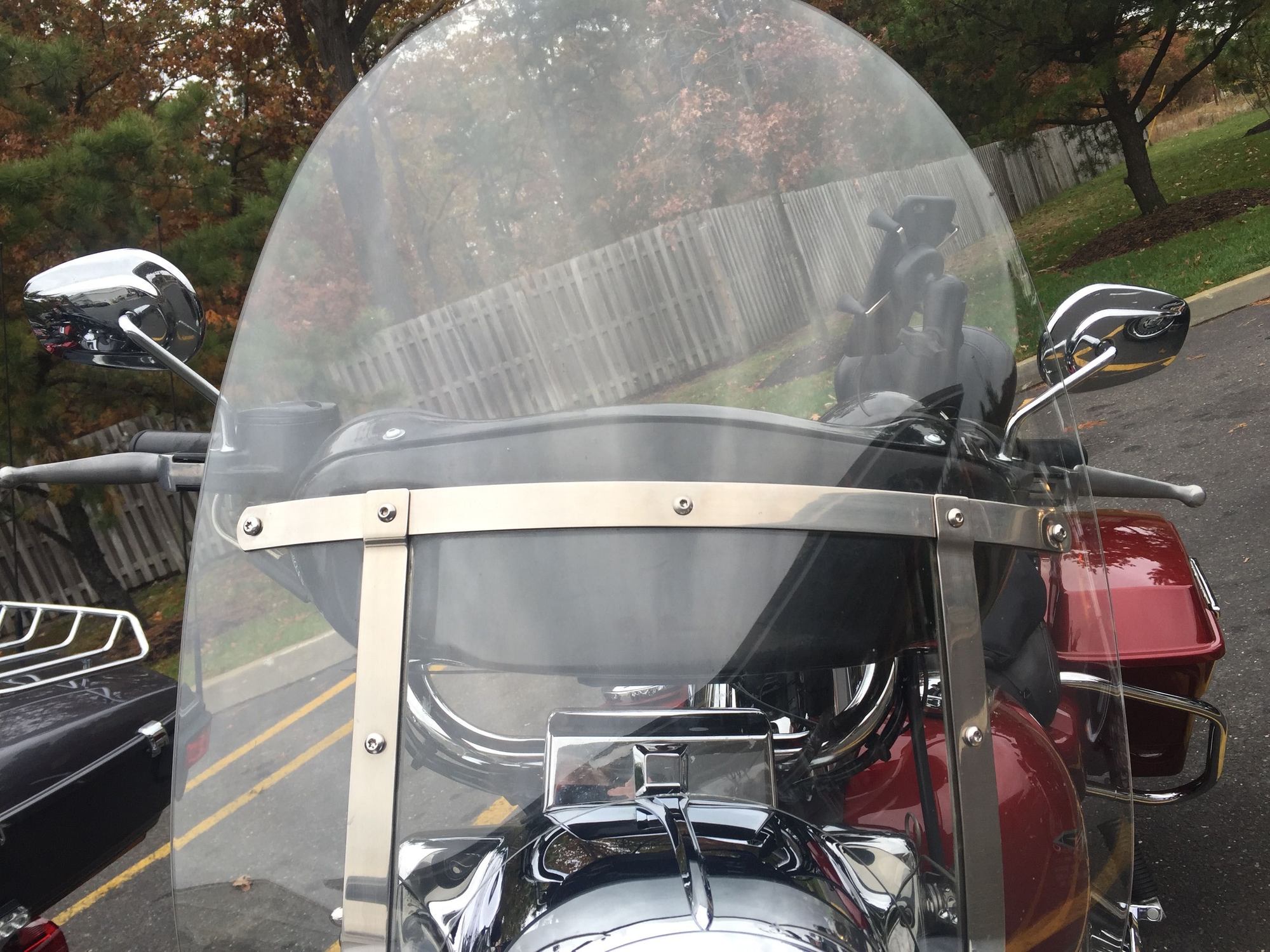 For Sale RockHoodz by Reckless Motorcycles. Windshield Mounted Stereo