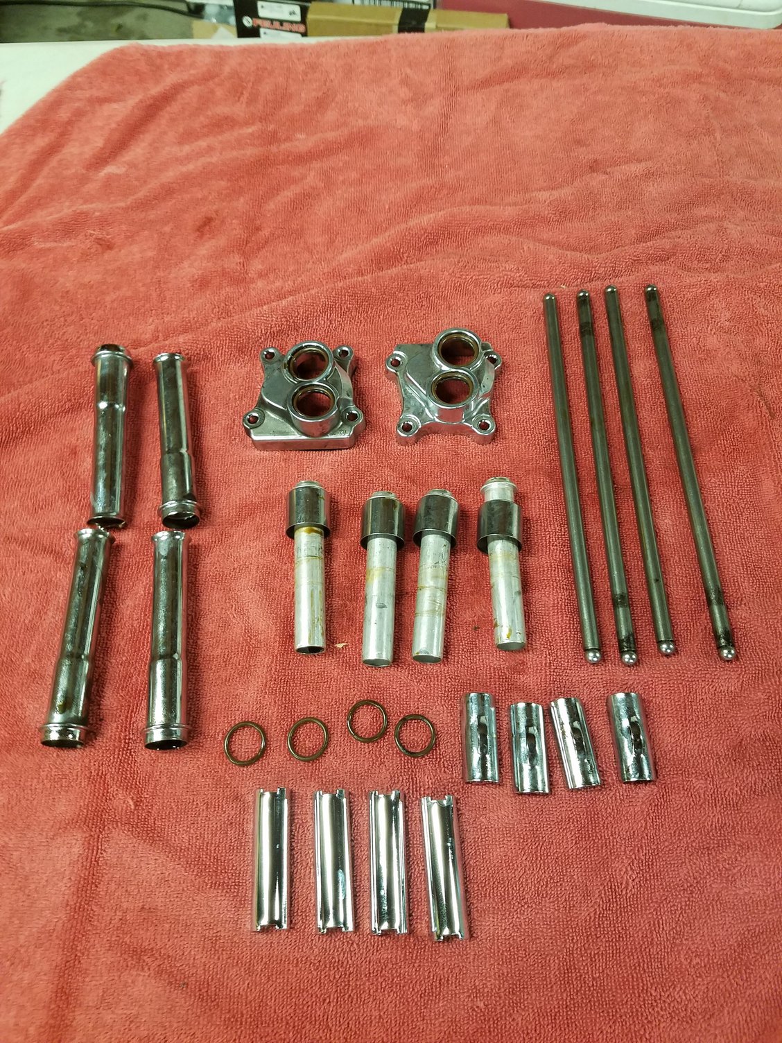 Harley Davidson stock cams, pushrods, lifters and tubes for a 103 HO
