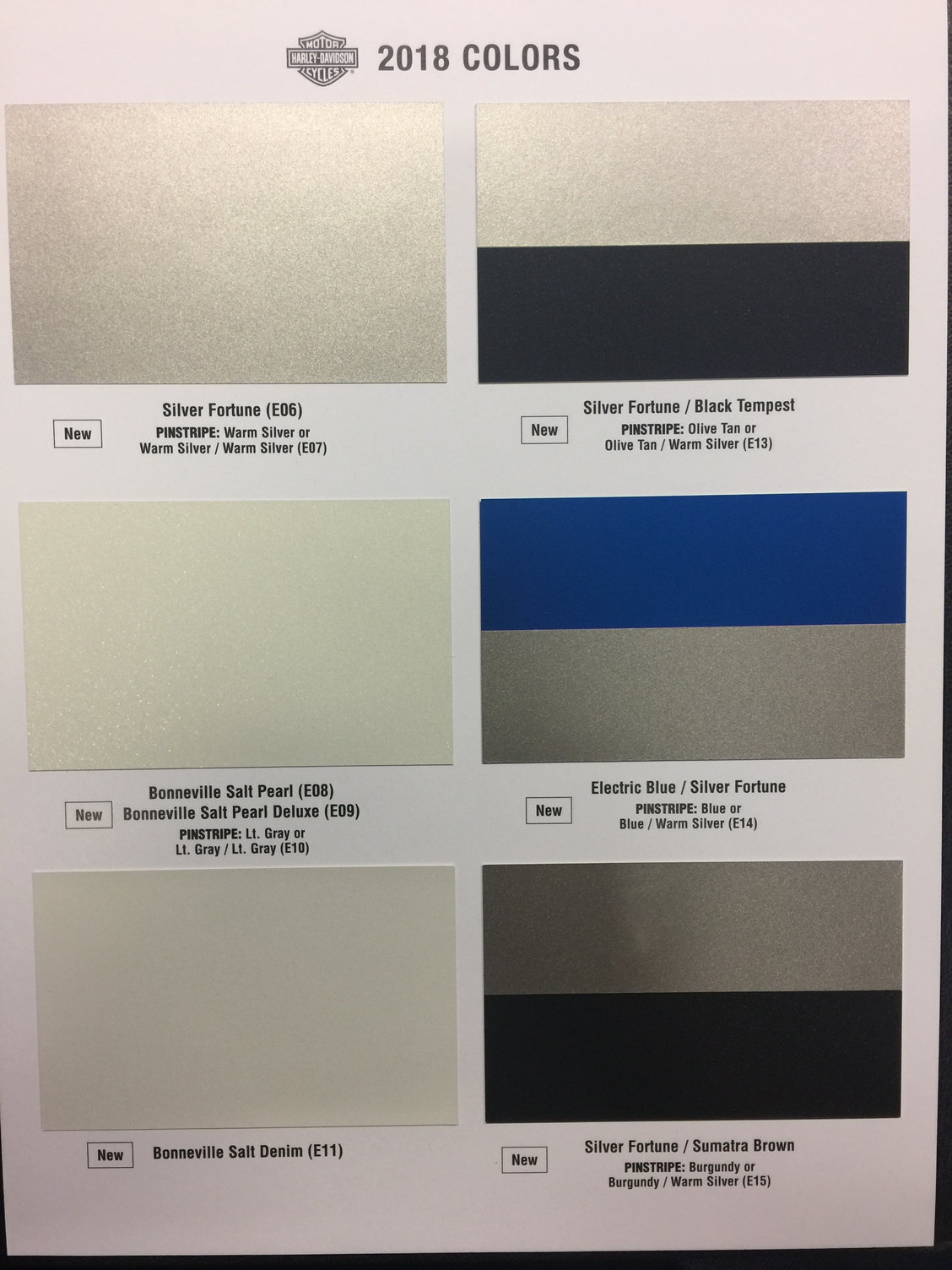 Anyone see the new 2018 Color Chart? - Page 3 - Harley ...