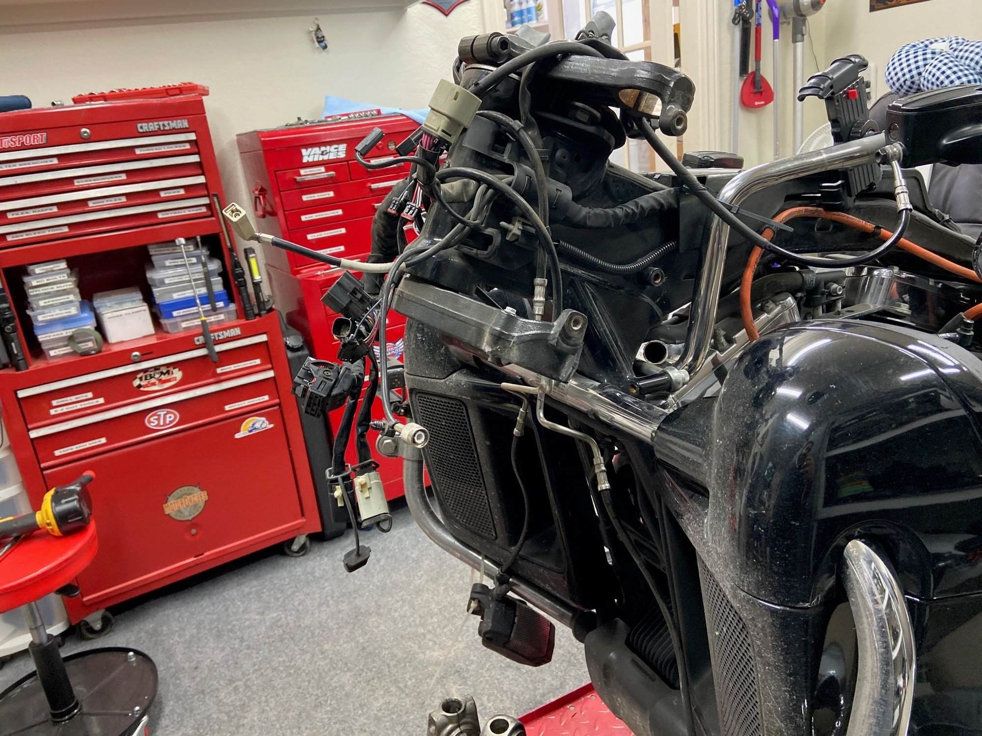 Neck bearing replacement. What a pain. Harley Davidson Forums