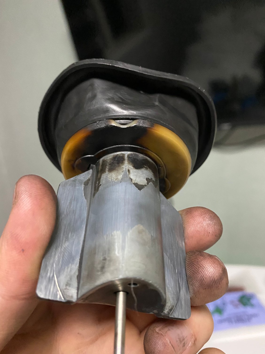 Howdy ! Here is my CV carb slide and diaphragm. Harley Davidson Forums