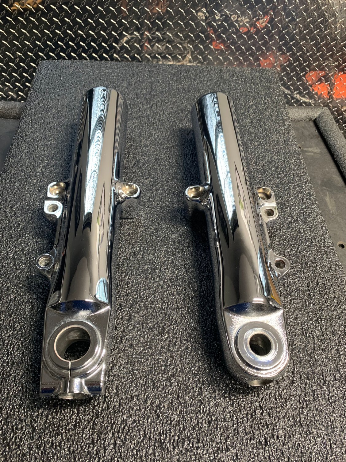 Lower Forks - Chrome - Harley Davidson Forums