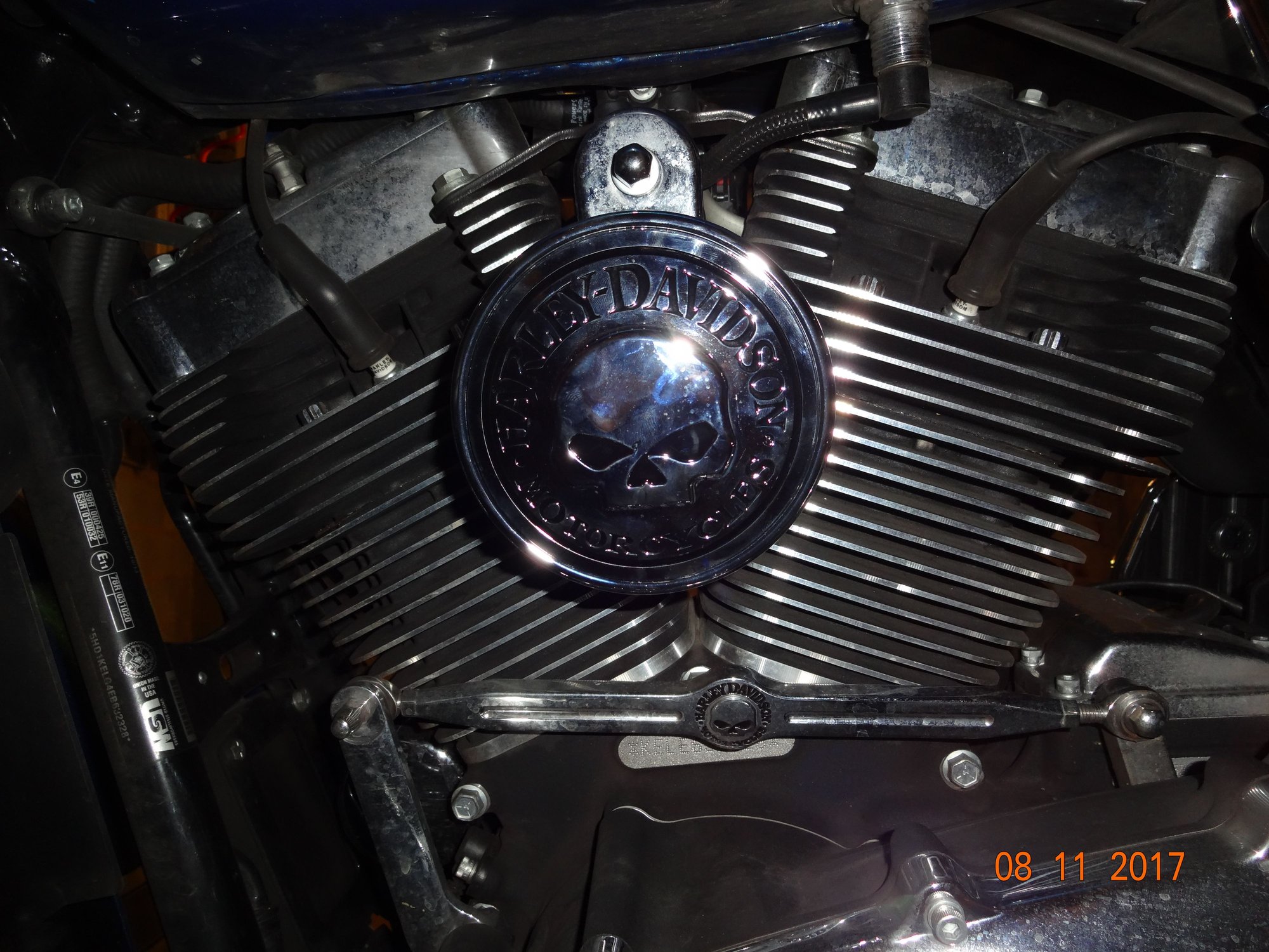 Willie G Skull Horn Cover Harley Davidson Forums