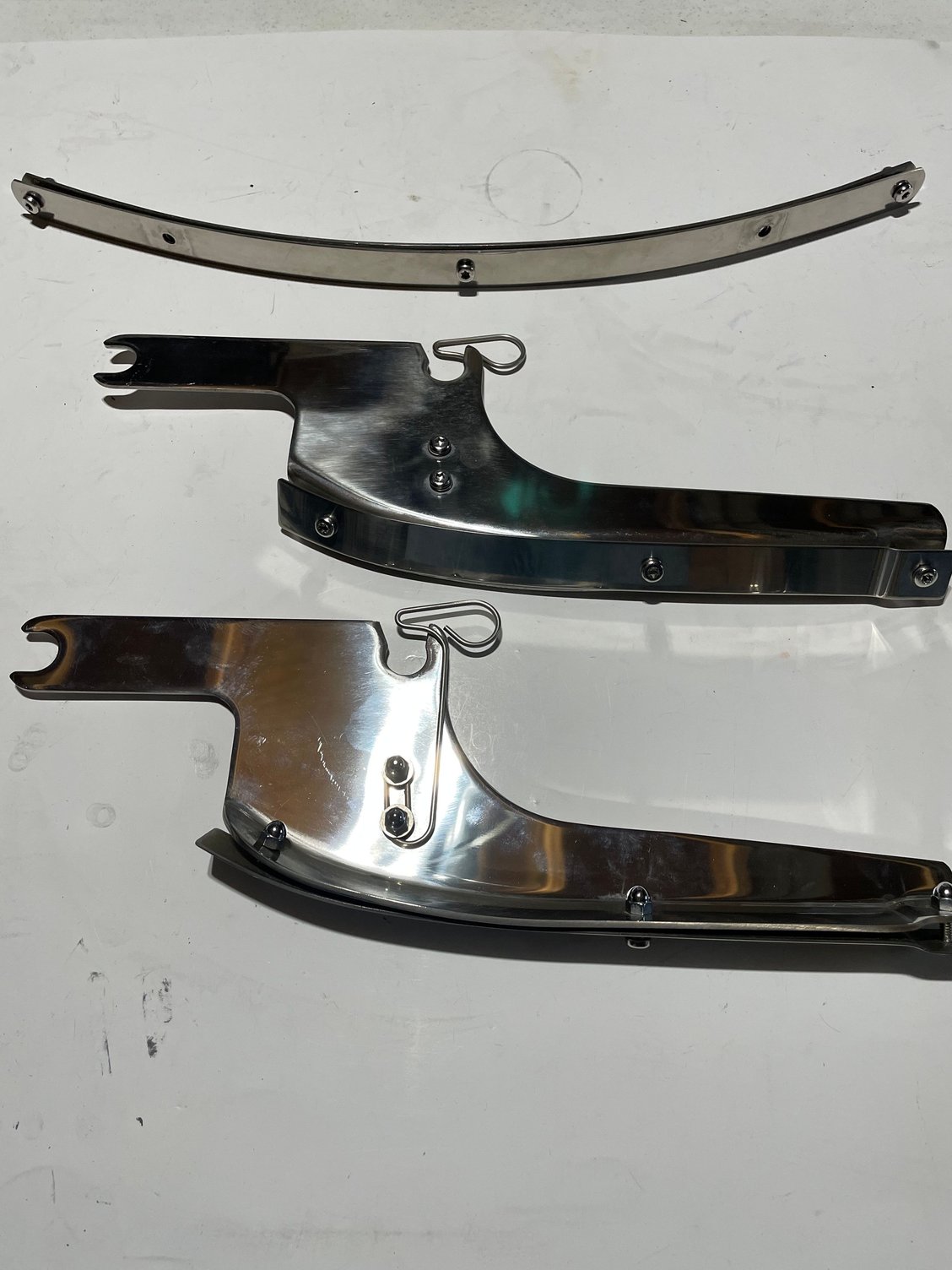 Road King Polished Detachable Windshield Hardware Harley Davidson Forums