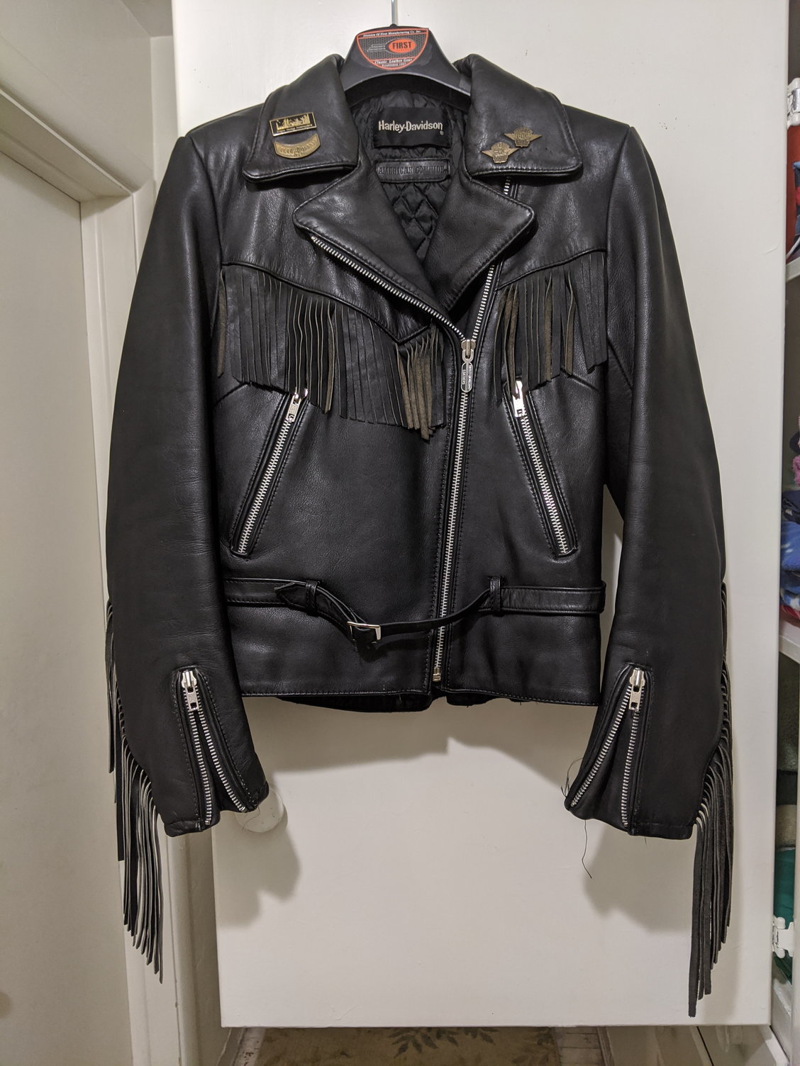 Vintage Harley Davidson Women's Fringe Leather Jacket - Harley Davidson ...