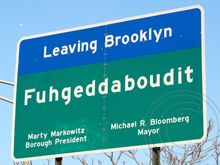 Belt Parkway sign. 