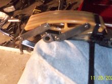 I used a large zip tie to hold the compression on the automatic chain tensioner. 