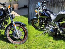 looks to be all original except for the seat & it also looks like the sissy bar is also included