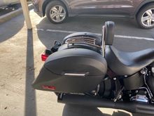 Viking hard saddle bags without quick release, solo seat with backrest and luggage rack