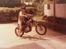 And this one!  Check out the safety gear.  So glad Mama let us be boys.