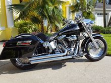 Softtail with hard bags.