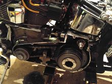 Back together, with the new O-ring and a new primary chain.