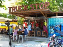 Friday March 9th at the “Truck Stop” one mile north of the bridge on the lagoon side of Ambergris Caye.