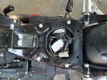 TT mounted under seat