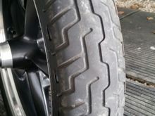 Front tire wear.