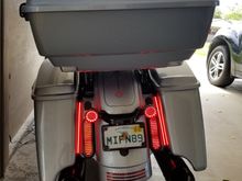 All, run, brake and turn with strobe module.