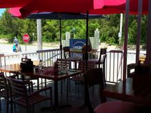 The patio at the Beach Club.