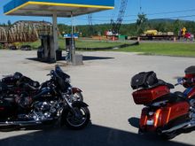 Day 3 -  We crossed that bridge in the back ground into the state of Maine.