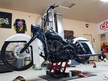 Made a little progress on this converted night train.  The tank is just sitting on the frame but its not too far away from being done.  If you have some killer paint ideas send em my way!