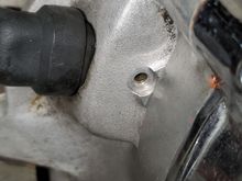 Can someone tell me what would cause oil to leak out this hole?
