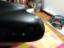 Close up of damaged area