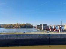 In another month or so bald eagles will start filling the trees across the river. 