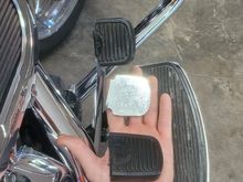 Covered bike with blanket. Then cut off with cutoff wheel small grinder in about 5 secs.
Actually may look better without the rubber...