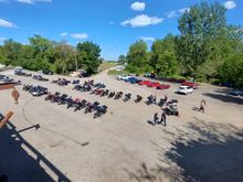 We headed down to the Psycho Silo Saloon, which had a pretty good Labor Day crowd.