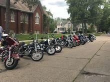 Riding to church