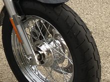 I think this is fat enough and comes stock on the custom sporty.