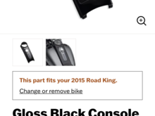 This is a part to replace the chrome take off to see the other than stock sticker insert you could use in place of stock