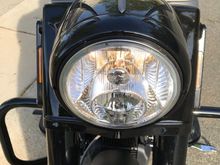 I cleaned up the lights on the front too.

If you look close this pic also shows that I painted the trim on top of the headlight assembly too.