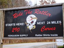 Rode the rattler into Maggie valley from Asheville NC