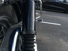 Even with all of those washers, the rubber still gets squished on the belt guard. Yes I used blue Loctite and a torque wrench. 