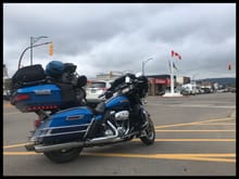 Mile Zero, of the AlCan... been here before, but this completes Hwy 97, even though it took a while to do it... trying to remember, but the first time I think I was on the 97 on a Motorcycle was about 1980...