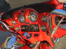 Factory CVO gauges and dash pad.