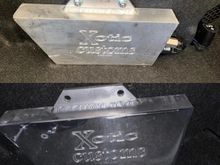 Before and after from polishing the fast up air tank.