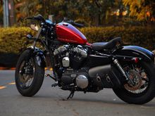 Hard Candy Custom Big Red Flakes, 2015 Sportster 48