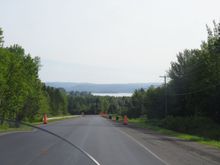 The road towards Perce Rock
