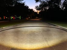 Headlights with white running 