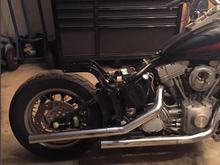 Pulled the rear fender off to contemplate what I want to do.