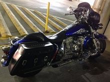 My 1997 FLHT.  I love this bike  (it no longer has the hypercharger!)