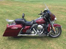 The ride now. And I have 4.5" extended bags with no scraping.