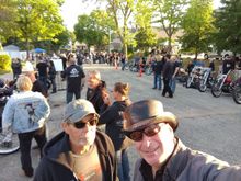 High Voltagr classic motorcycle show at FRANKS power Plant near my hiuse.