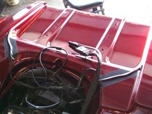 These are side-firing LEDs, so they aren't seen from anywhere but directly behind, but they point UP towards the tour pack, which reflects them as a bunch of little bright dots on it; but when you look, there aren't any lights there!