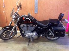 New seat, saddle bags. Luggage rack