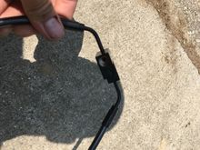 Obviously the two lines here go to the calipers, then the female port is for the fluid coming out of the abs module.