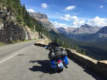 ... heading towards the top on the west side of Going To The Sun Road