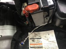 Worked out great using the battery box cover. 